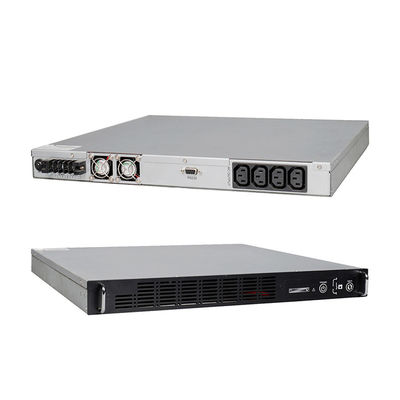 Double Conversion ISO9001 800W 1U Rack Mount UPS Power System Pure Sine Wave