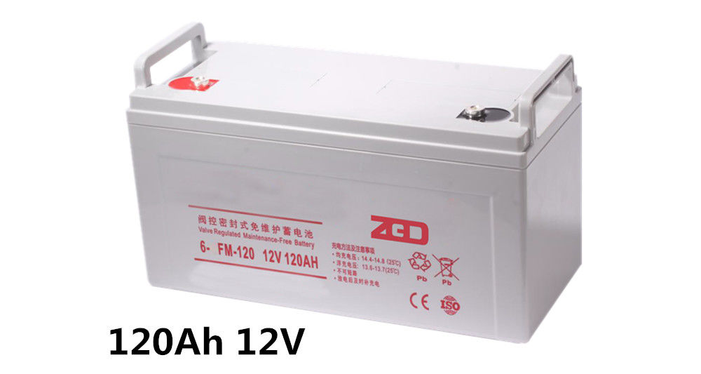 ISO9001 12V 120AH UPS Lead Acid Battery  for Solar Energy Storage Systems